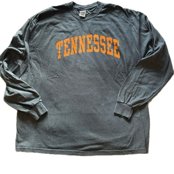 Gildan Other - Men’s Tennessee Long Sleeve Cotton Blend Tee Shirt Gray-size 2XL
